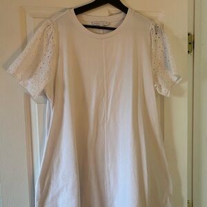 White Maternity mini dress